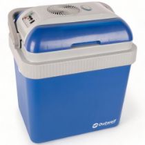 An Outwell camping fridge, with carrying handle, H45cm