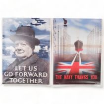 A set of 4 re-printed maritime posters, reproduced for The Telegraph by the Control of the HMSO 13/