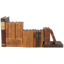 A quantity of 19th century French leather-bound books (21)