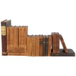 A quantity of 19th century French leather-bound books (21)