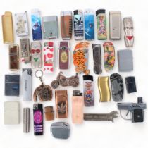 Assorted novelty pocket cigarette lighters