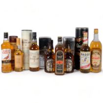 9 bottles of spirits, including Glenfiddich, and Old Fettercairn boxed Whiskies