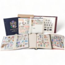 A large quantity of stamp albums, generally UK and worldwide stock books, etc, including several