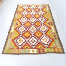 A Maimana Kilim carpet. 252x154cm.