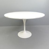 RUDI BONZANINI - a mid-century tulip dining table, in the manner of Eero Saarinen, with maker's mark