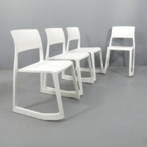 A set of four Vitra Tip Ton chairs by Edward Barber and Jay Osgerby with moulded maker's marks.
