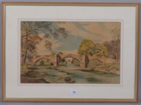 William Warden (1908 - 1982), 3 watercolours, largest 33cm x 53cm, framed (3), provenance: