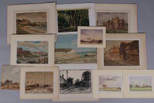 William Warden (1908 - 1982), folder of watercolours, provenance: directly from the artist's family