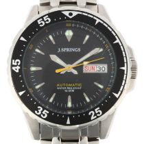 J SPRINGS by SEIKO - a stainless steel Day/Date automatic bracelet watch, ref. BEB007, black dial