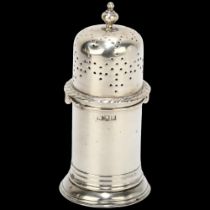 A George V silver lighthouse sugar caster, Garrard & Co Ltd, London 1913, 9cm, 2.4oz A few light