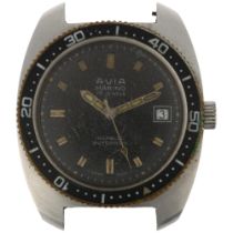 AVIA - a stainless steel Marino Skin Diver automatic calendar wristwatch head, ref. 15033, circa