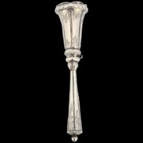 A 19th century posy holder/tussie mussie, apparently unmarked, 14cm No damage or repair, only