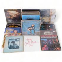 A quantity of vinyl LPs, various artists and genre, including such artists as Elvis, Jackson Browne,