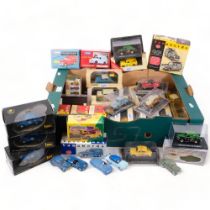 Boxed toy cars, including Vanguards and Dinky Super Toys