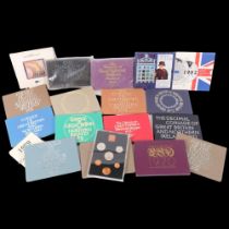 A collection of commemorative sets the Coinage of Great Britain and Northern Ireland, dates