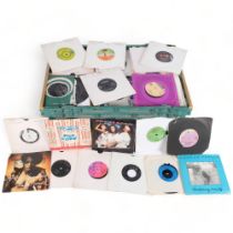 A large quantity of vinyl 7" records, various genres and artists, including such artists as Graham