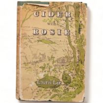 Cider With Rosie, by Laurie Lee, a hardback first edition with dust cover dated 1959