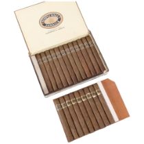 An opened box of 21 Temple Hall Jamaica cigars