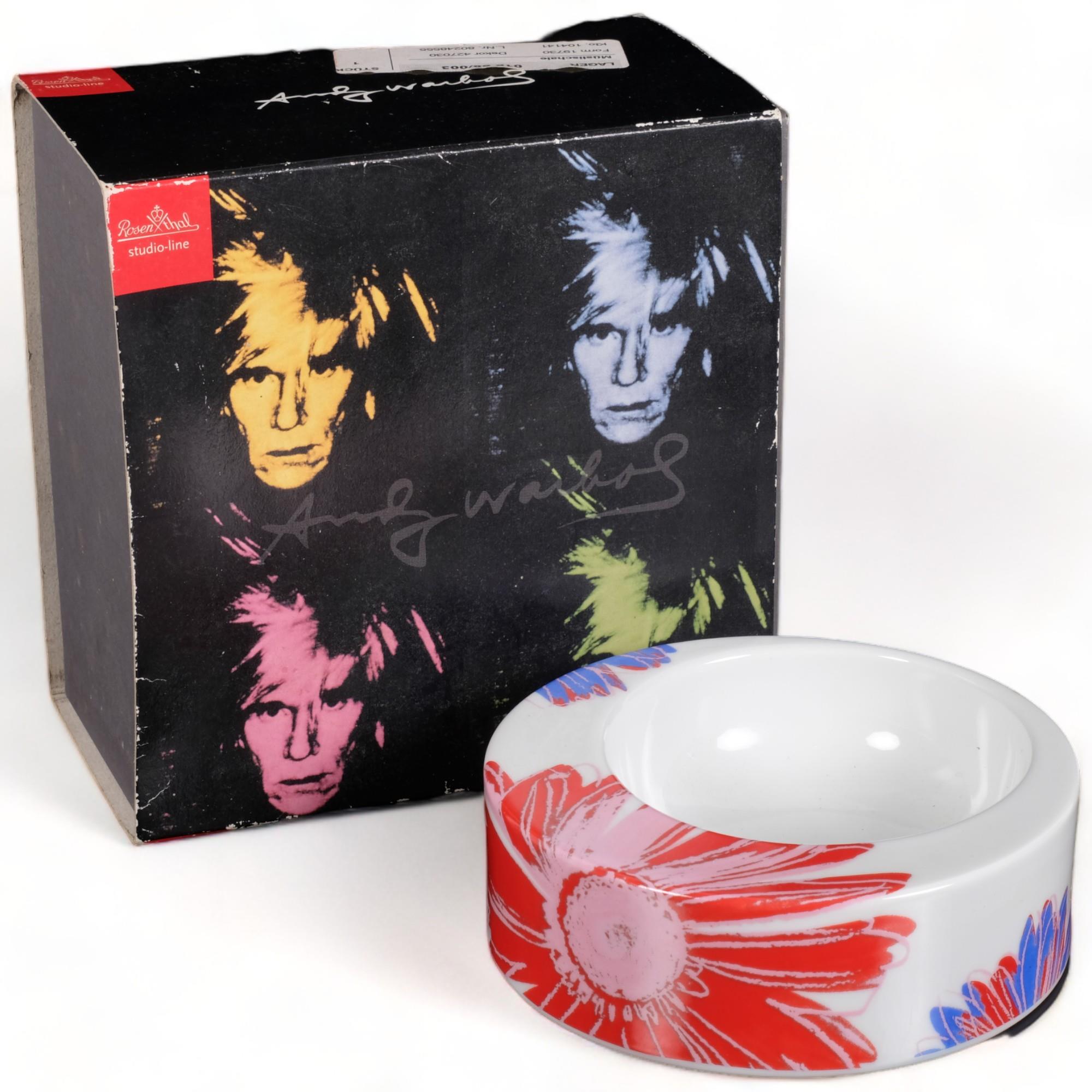 The Andy Warhol Foundation for Rosenthal Studio Line, a daisies decorated bowl, diameter 12cm, label