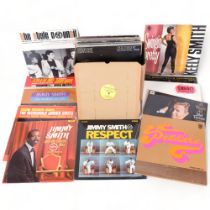 A quantity of vinyl LP records, including such artists as The Style Council, Jimmy Smith, UB40,