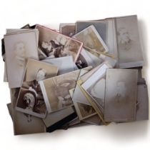 A collection of postcards, carte de visite, photos (boxful)