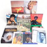 A quantity of vinyl LPs, including a large quantity of Aretha Franklin, Al Jarreau, Bob Marley and