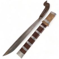 A Philippine machete/jungle knife, blade length 41.5cm, overall length 55.5cm