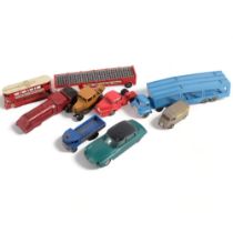 Matchbox car transporter, Norev van, Lesney bus, Corgi Citroen, etc