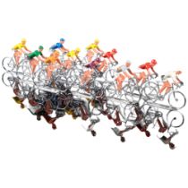 A collection of Tour De France painted metal cyclists (11)