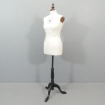 A French style shop display mannequin on stand. Height 154cm.