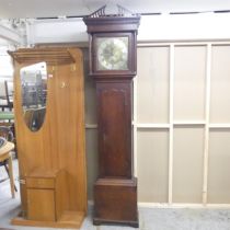 JOHN BUNTING OF LONG BUCKBY - A 19th century oak cased eight day longcase clock, with 11" square