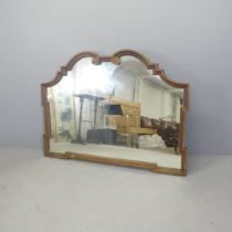 A modern over-mantel mirror. 137x101cm