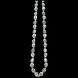 SWAROVSKI - a Swarovski tear-drop style crystal set necklace (CRY/RHS), boxed