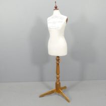 A French style shop display mannequin on stand. Height 160cm.