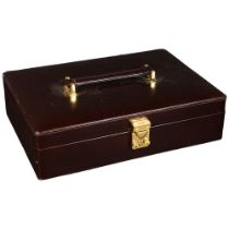 A Jacob Fine Craftsmanship jewellery box with fitted interior, W31cm