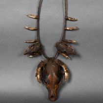 Curiosity / Macabre - a Tribal necklace with real skulls and teeth. A tribal necklace made of twine,