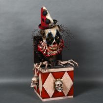 Curiosity / Macabre - a Creepy Jack in the Box Sculpture. Highly detailed sculpture of a Jack in the