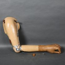Curiosity / Macabre -a Vintage Prosthetic full arm and hand.