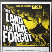 MOVIE POSTER - The Land that Time Forgot (1980's release) UK One Sheet film poster, 27 x 40 inches