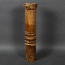 A Malaysian Aboriginal blowpipe container for poison darts, used by the Saki tribes during the