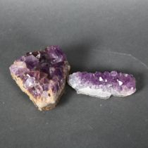 A small block of Amethyst, diameter 10cm.