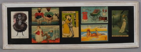 Mid-Twentieth Century English, collage of original early twentieth century postcards, Seaside