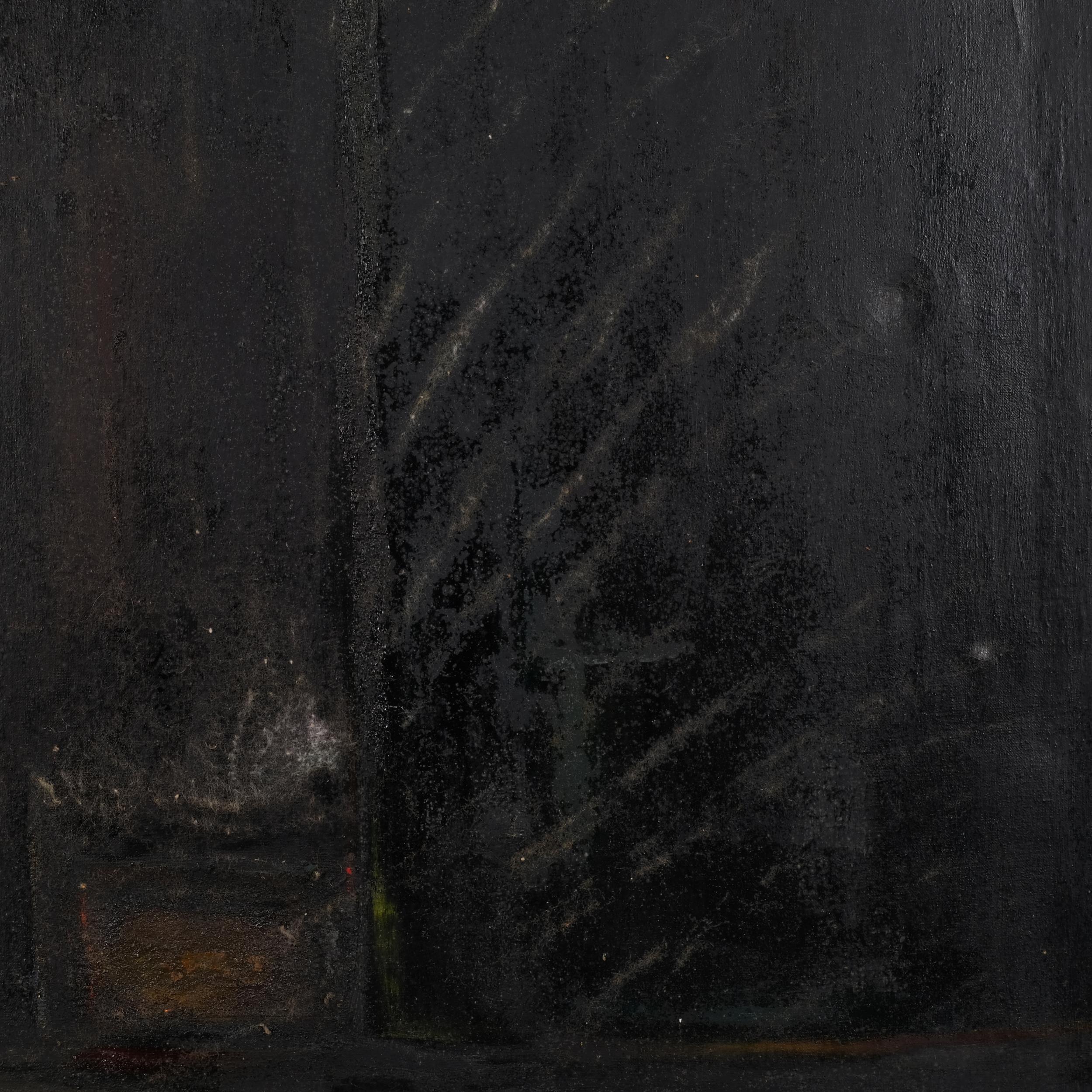 Abstract oil on canvas (1950/60s) 91cm 127cm. Present owner's family had connections to the New - Image 3 of 4