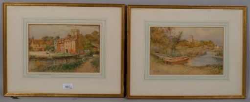 Wilfrid Ball, 5 Dorset, Surrey and Hampshire scenes, including St Ann's Gate Salisbury 1903, and The