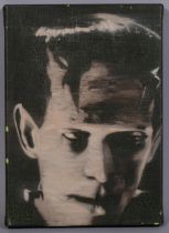 Jago Max Williams, Frankenstein's monster, contemporary oil on canvas, unsigned,