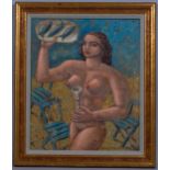 Borja Guijarro (born 1963), Pescaito, oil on board, signed and dated 2000, 42cm x 35cm, framed