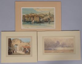 Folder of early 20th century watercolours