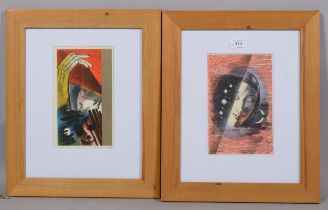 Barnett Freedman, Dreaming and Sleep, 2 original lithographs, circa 1949 and 1950, 22cm x 14.5cm,