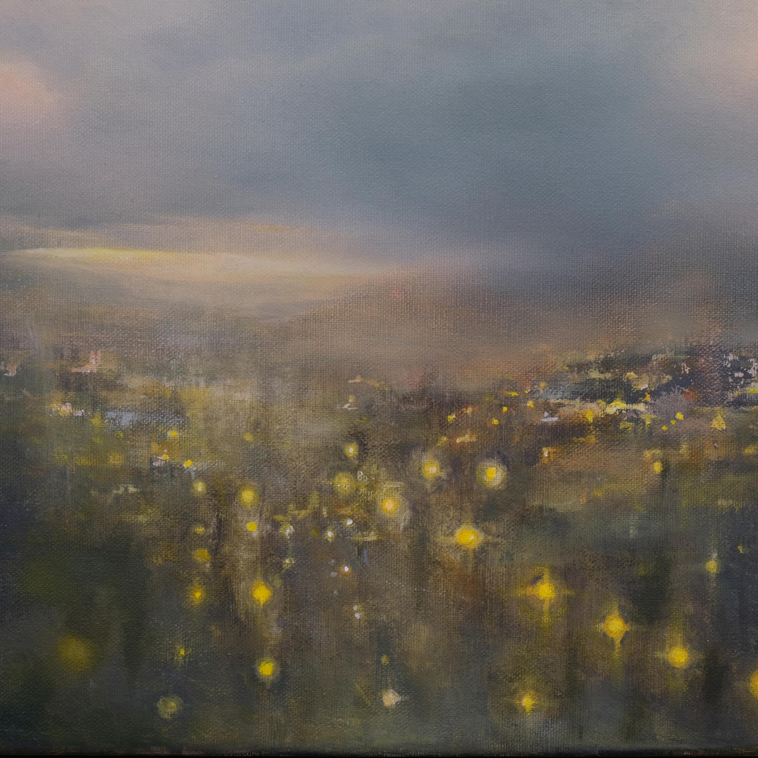 Susan Evans, skyscape 2012, oil on canvas, signed verso, 90cm x 80cm, unframed Very good bright - Image 2 of 4