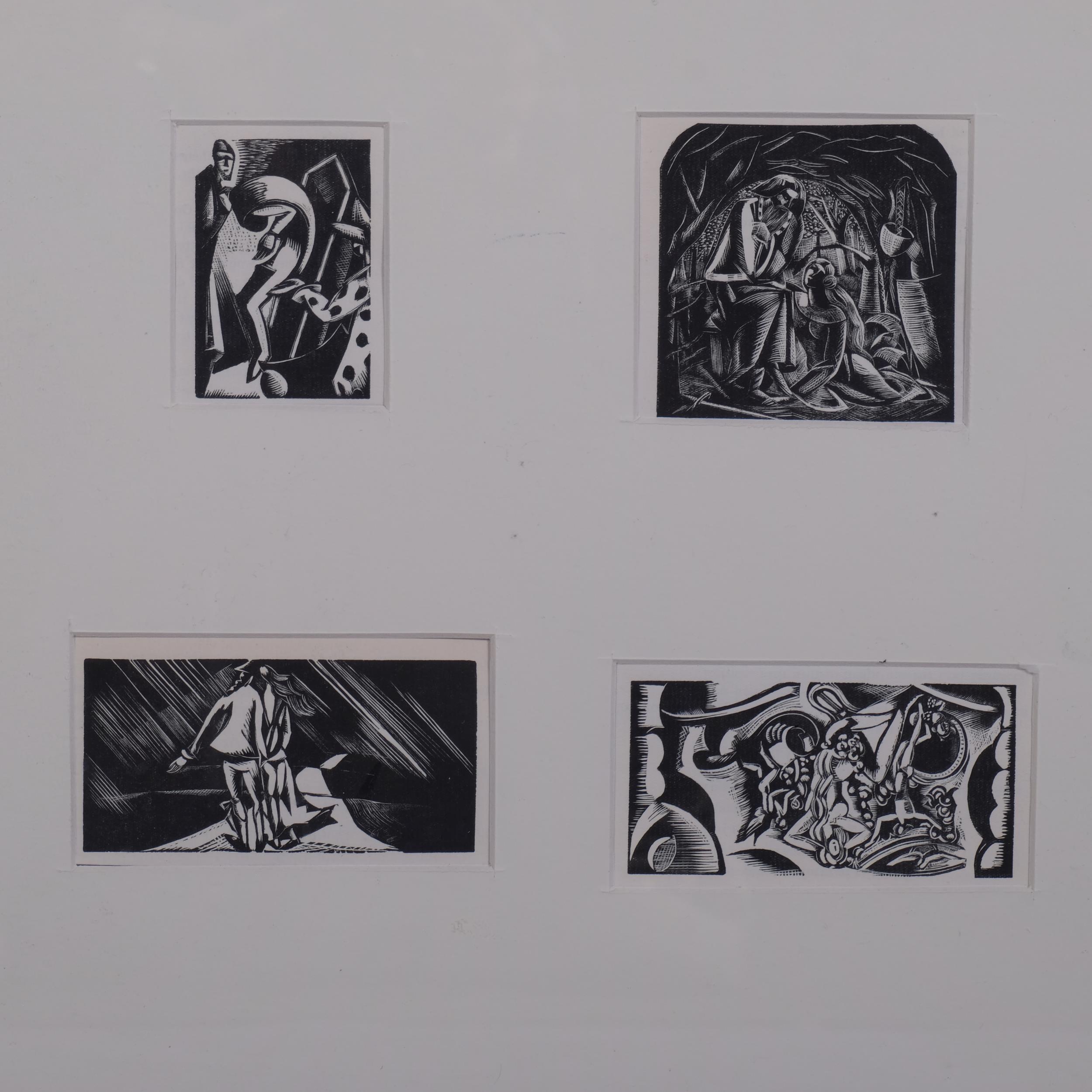 Paul Nash, 5 wood engravings, printed 1923 from an edition of 1000 copies, Postan W30 W37 W35 W33 - Image 2 of 4